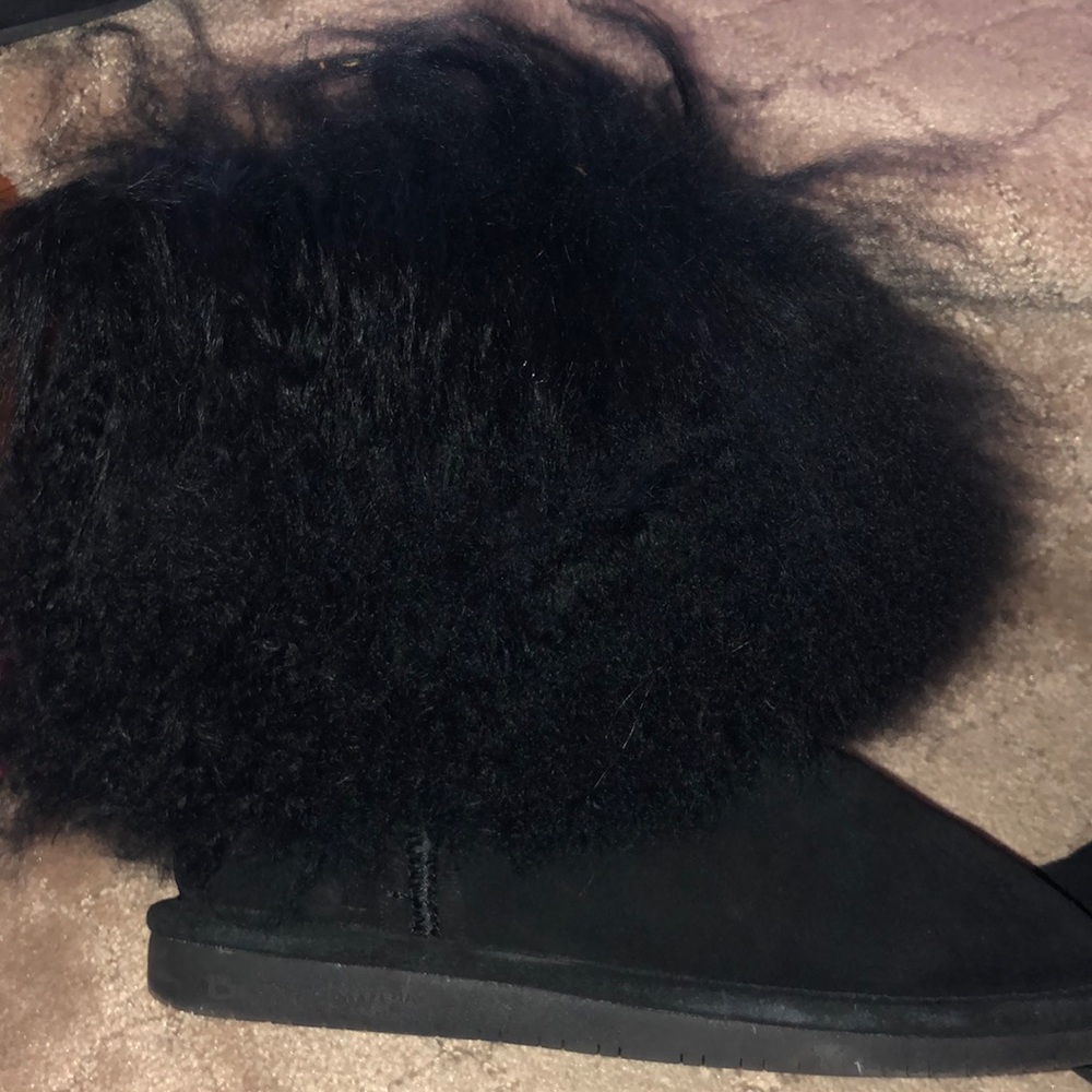 Bear paw fur boots